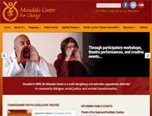Tablet Screenshot of mandalaforchange.com